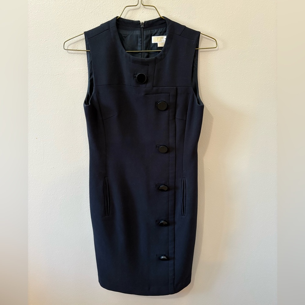 Michael Kors Black Button Up Dress Womens size 4
